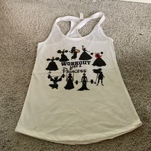 Workout like a Princess tank top- size XS